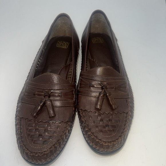 NUNN BUSH Made in BRAZIL  Men Brown Leather  10M Loafer - Picture 1 of 5
